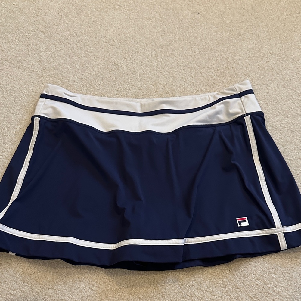 Fila Blue and White Sports Skirt